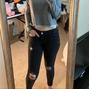 Black skinny jeans